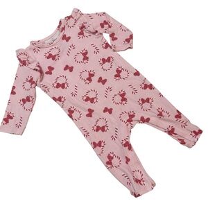 Disney Sleeper Pajamas Minnie Mouse Christmas Baby Girl 12 months